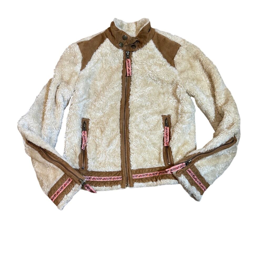Free People We The Free Sherpa Moto Jacket
